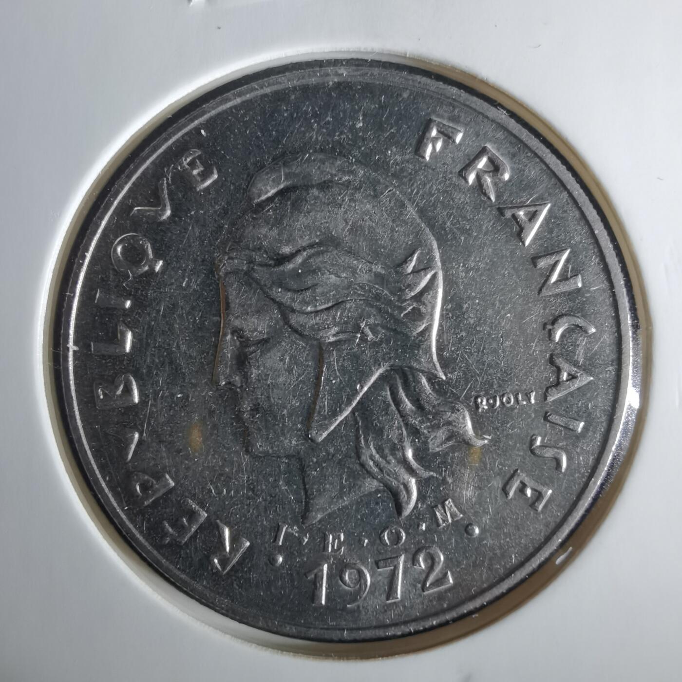 沼泽如烟--第1033场 法属新喀里多尼亚1972年50法郎