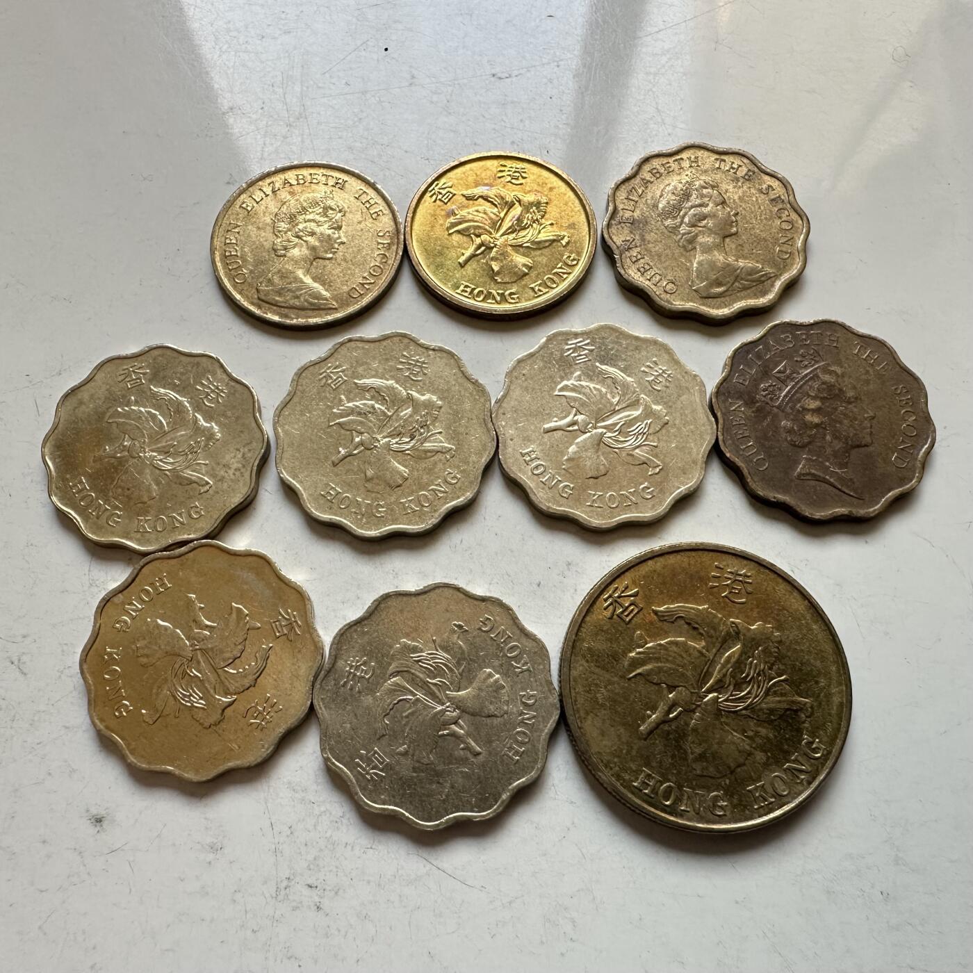 🌹外币初藏🌹🐯2026年第34场   每周二四六晚8️⃣点 接代拍 港币毫子一组10枚