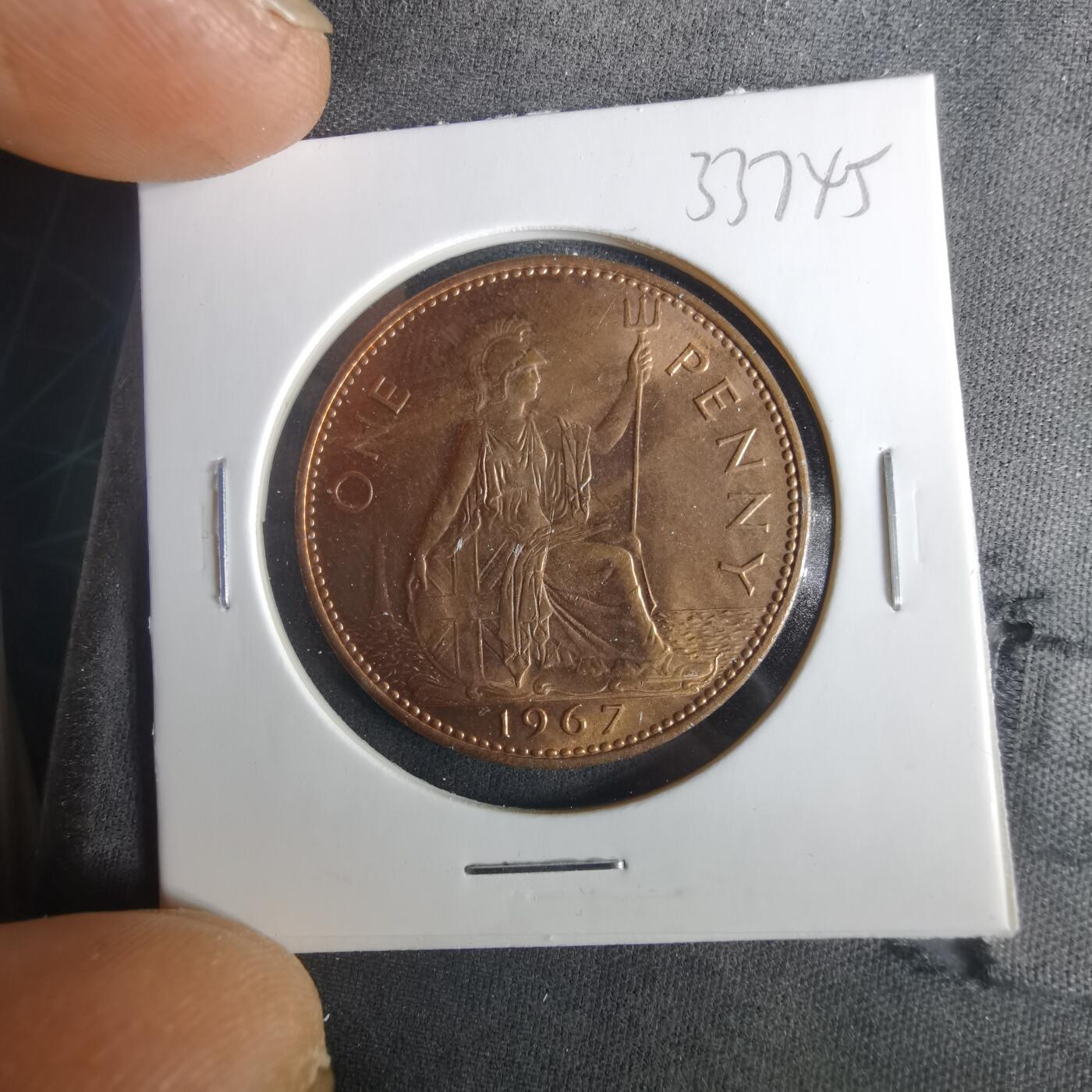 沼泽如烟--第1033场 英国1967年1便士