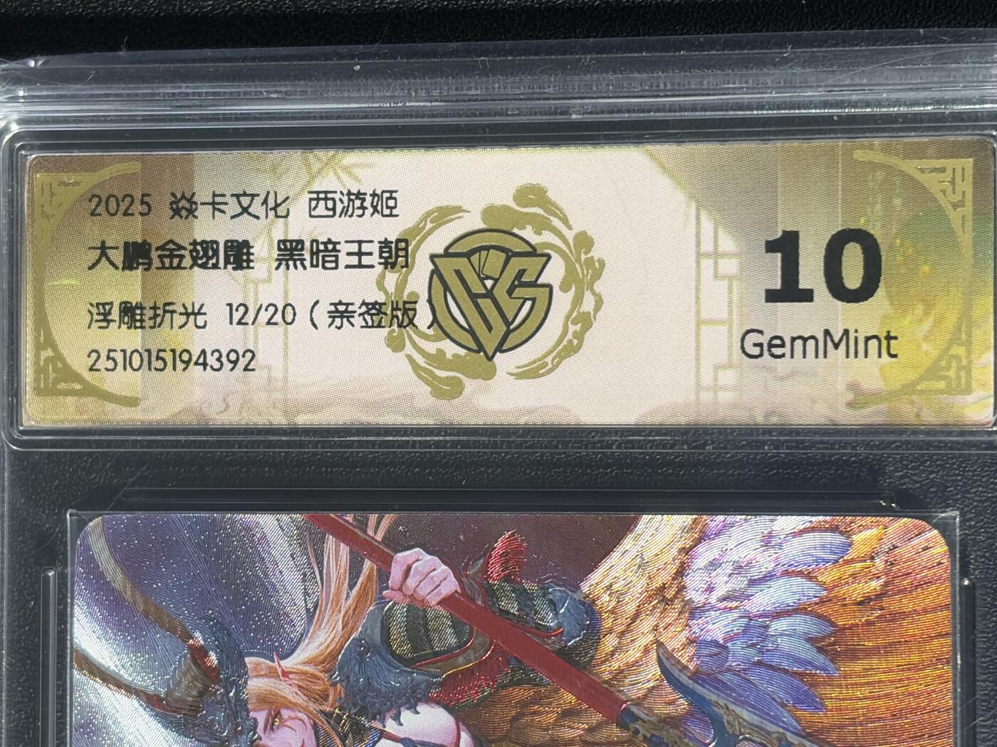 NO.28 好又多金牌大场，每周一站式配齐，方便凑单！（周6晚9点截拍，卖家送拍0抽成！） 【12/20编亲签】焱卡 黑暗王朝亲签 大鹏金翅雕 浮雕折光 10G