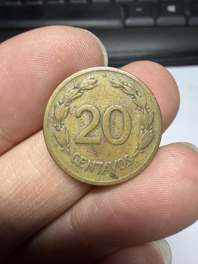 2026年集古藏今外币拍卖第三期-第7场—（总第317拍），可以寄存60天，满160元包邮。 - 1944年厄瓜多尔20分