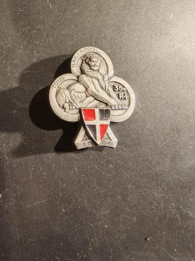 老王徽章第188期 - 法国陆军第35步兵团证章