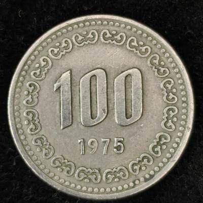 Krab外币市集Vol.27 - 韩国1975年100韩元