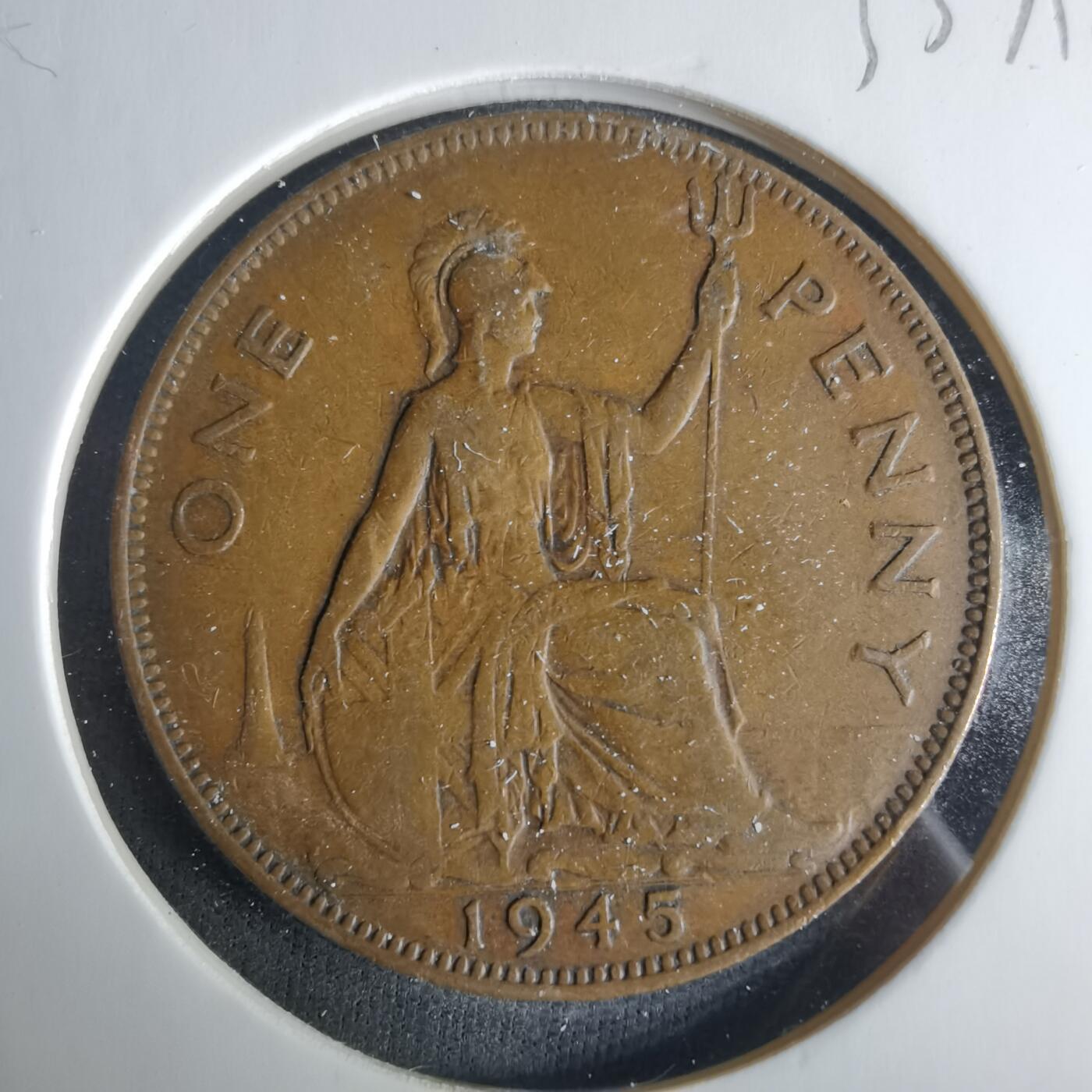 沼泽如烟--第1033场 英国1945年1便士