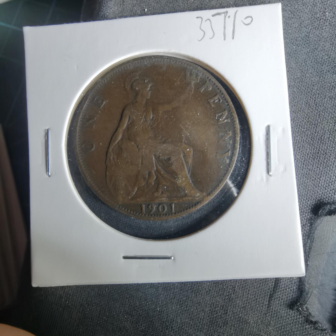 沼泽如烟--第1033场 英国1901年1便士