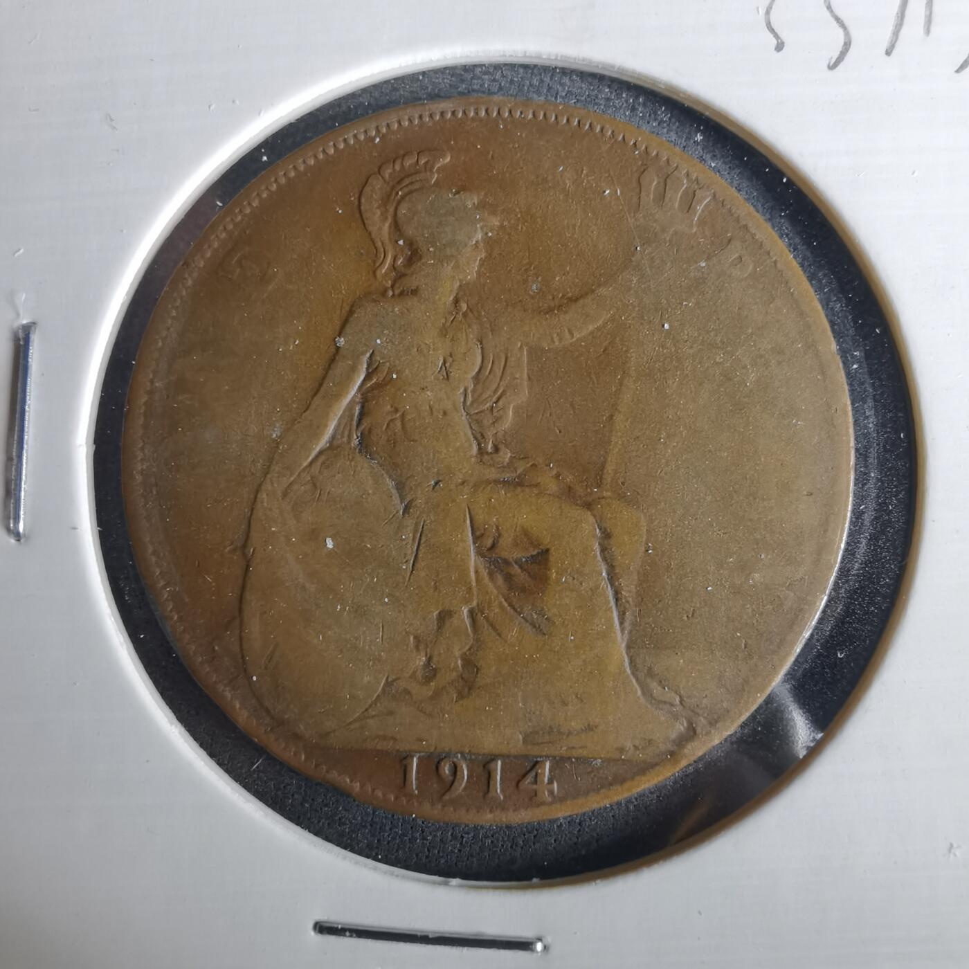 沼泽如烟--第1033场 英国1914年1便士