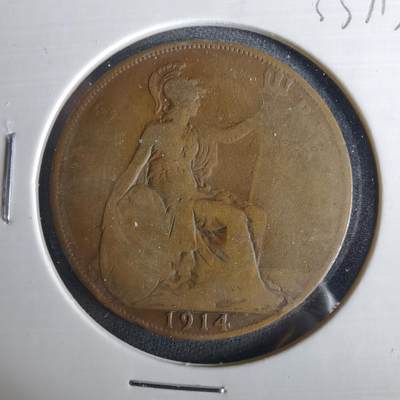 沼泽如烟--第1033场 - 英国1914年1便士