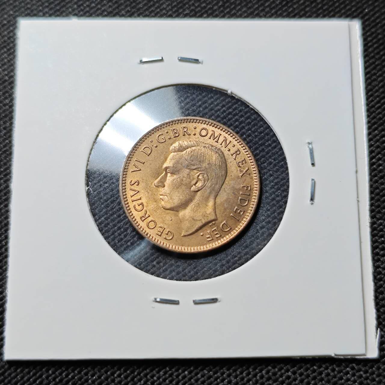 KK钱币收藏小铺   套币专场 2月预留时间 周末发货  1951英国1法新铜币 好品