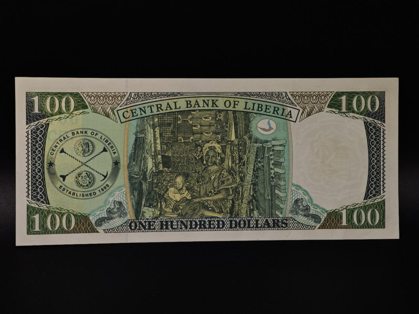  【淘币小摊】限时拍第八百八十四拍   纸币场    每周一统一发货 利比里亚100元纸币