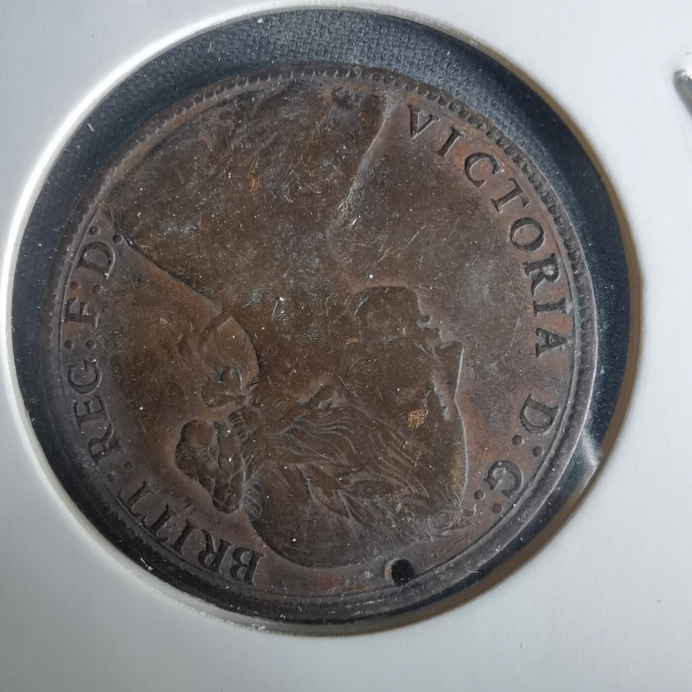 沼泽如烟--第1033场 英国1860年1便士