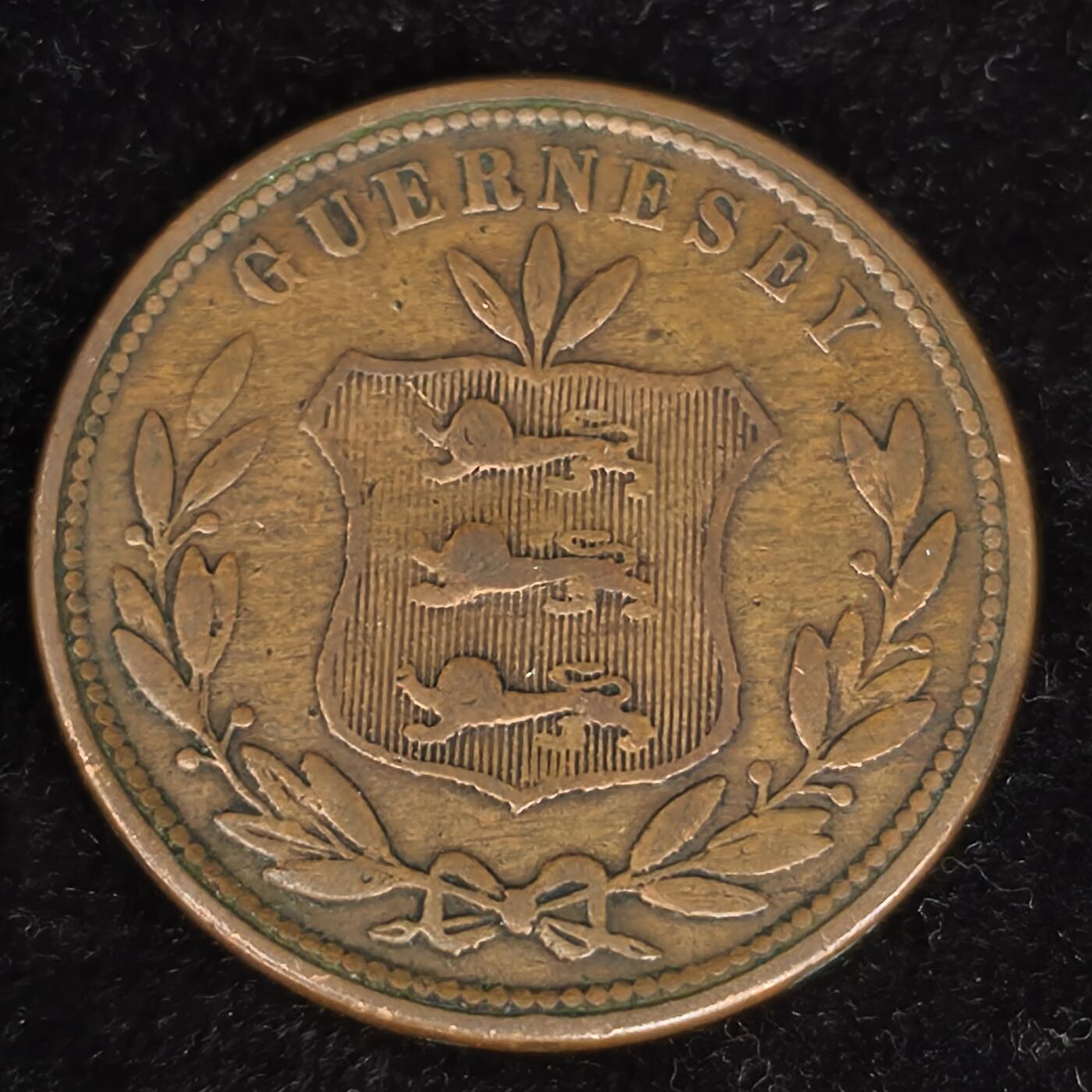 Krab外币市集Vol.27 根西岛1864年8道布