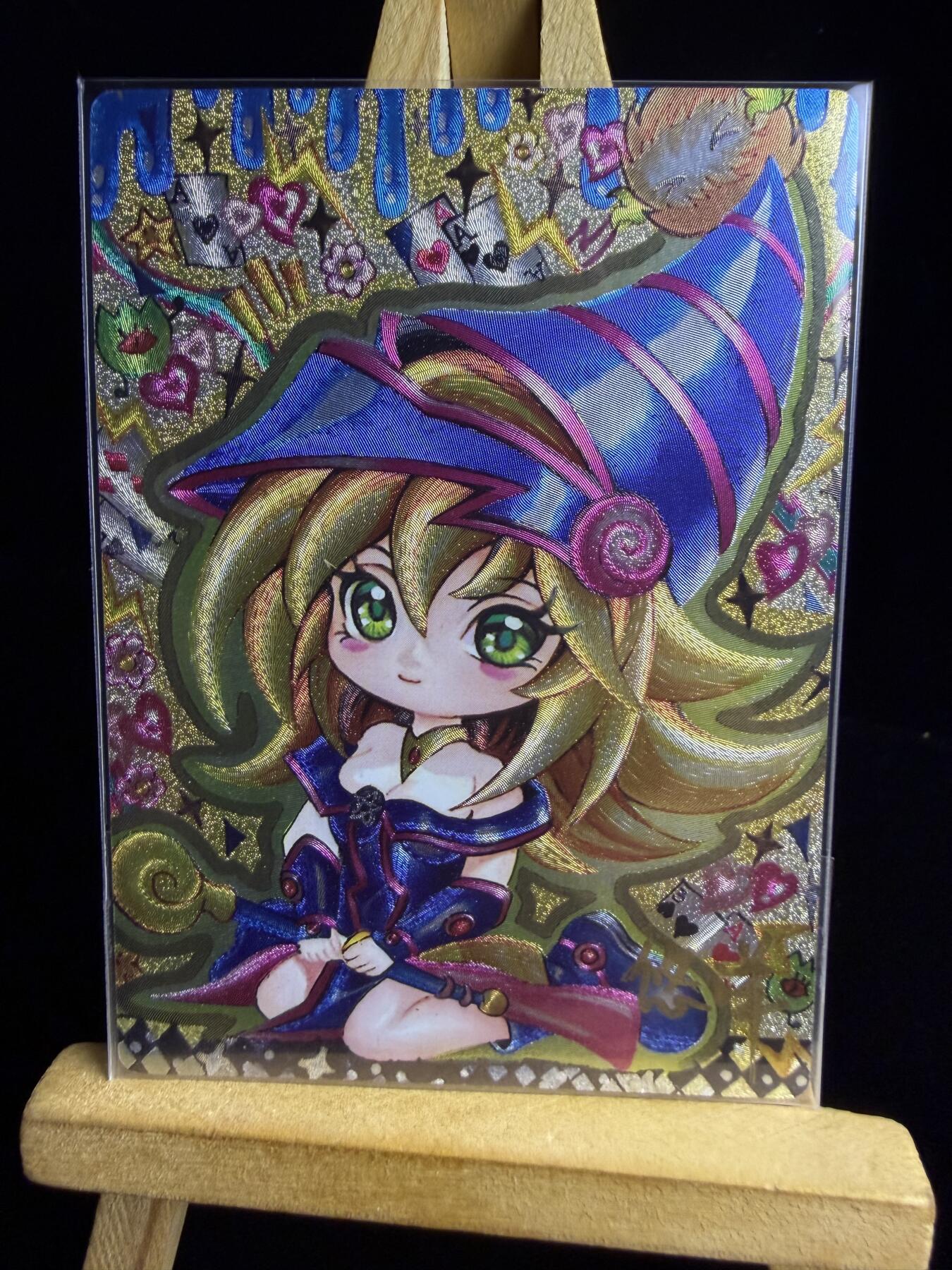 奇点卡牌限时专场 新品 亲签 限编 所有卡牌独家赞助 部分卡牌支持多宫 流拍商品会循环上架 禁止小号扛价 拒绝套路 部分卡牌设有底价 大家放心拍！祝各位卡牌大佬名流身体健康！ 奇点卡牌亲签限编 悠洋 手绘黑魔导粗闪 亲签限编3/9