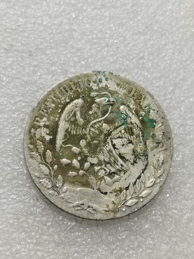 天下钱庄专场欢迎参拍 - 1891墨西哥鹰洋，小戳
