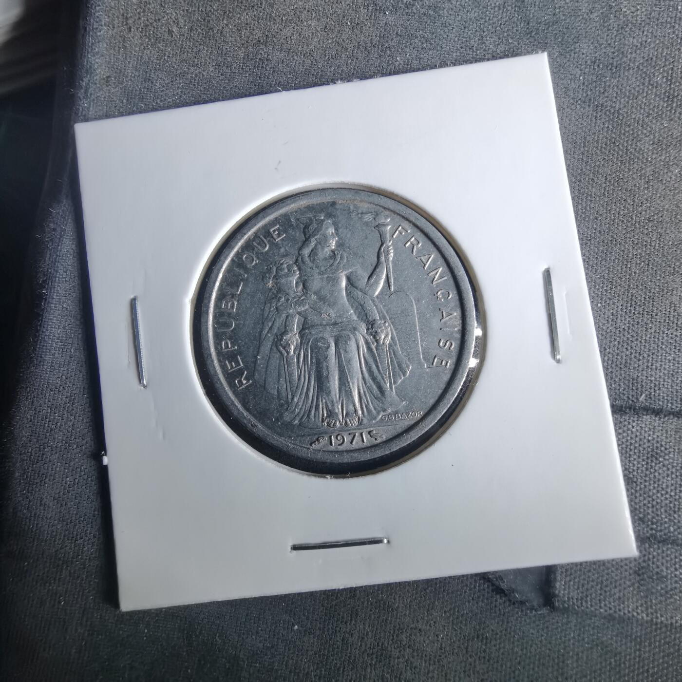 沼泽如烟--第1033场 法属新喀里多尼亚1971年2法郎