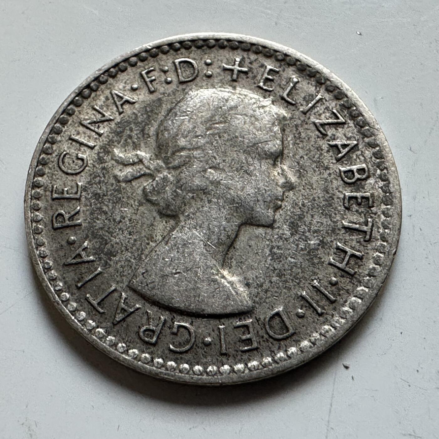 🌹外币初藏🌹🐯2026年第34场   每周二四六晚8️⃣点 接代拍 澳大利亚1957年 3便士银币 1.41g 16.0mm 50%银