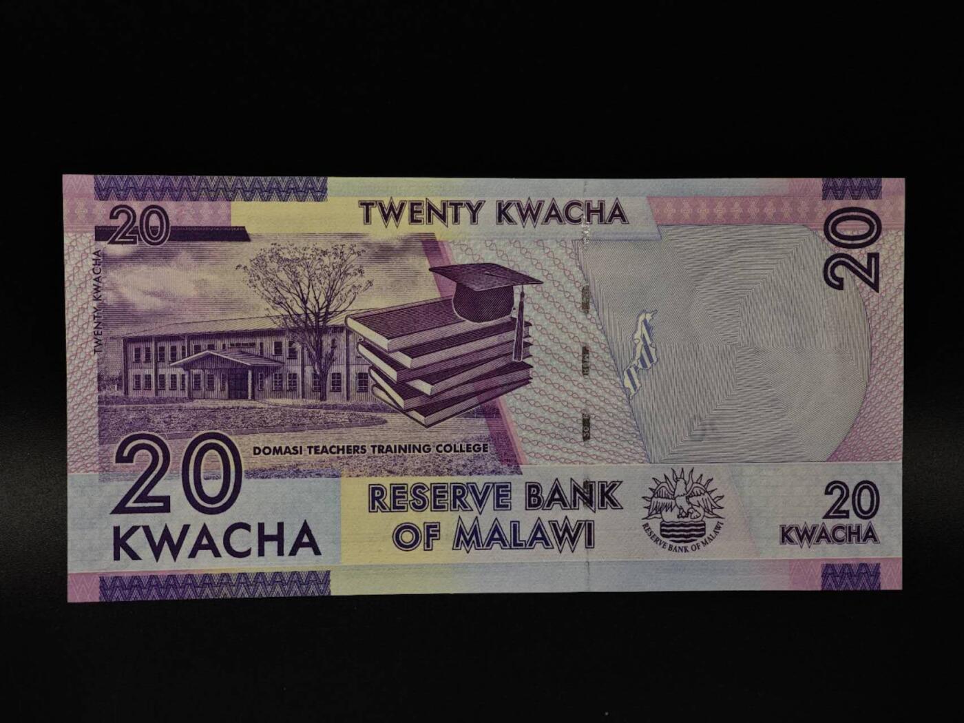  【淘币小摊】限时拍第八百八十四拍   纸币场    每周一统一发货 马拉维20克瓦查纸币