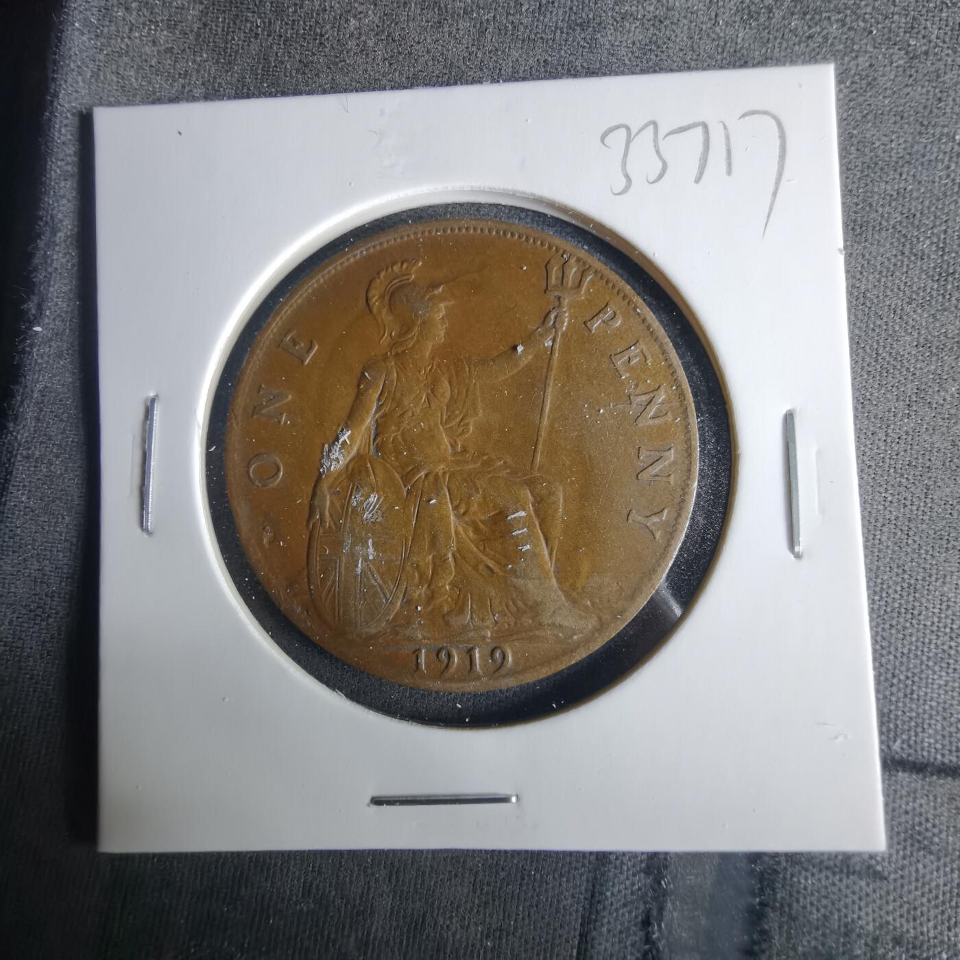 沼泽如烟--第1033场 英国1919年1便士