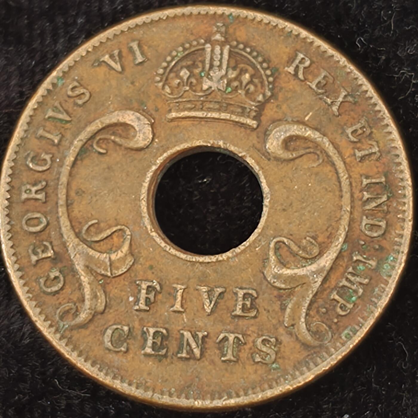 Krab外币市集Vol.27 东非1943年5分