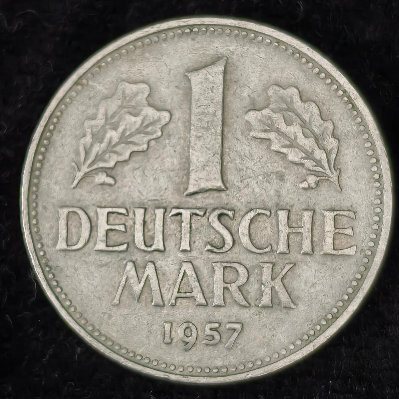 Krab外币市集Vol.27 德国1957年1马克G厂
