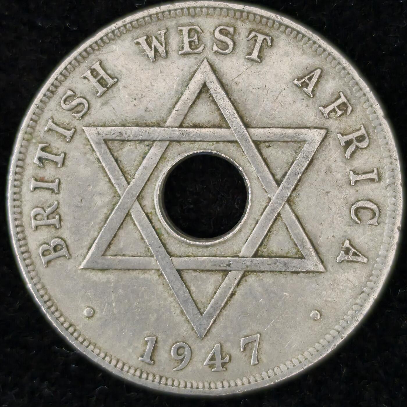 Krab外币市集Vol.27 英属西非1947年1便士KN厂