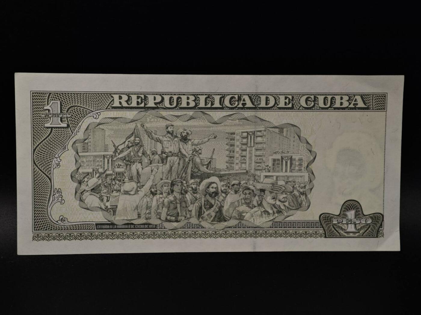  【淘币小摊】限时拍第八百八十四拍   纸币场    每周一统一发货 古巴1比索纸币【有折】