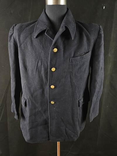 0元起拍勋章 第341期 咸鱼国勋章拍卖专场 3月25日（周三）下午6：00开始 - 日本国铁早期毛呢制服上衣 胸围110 肩宽48 衣长73 袖长56