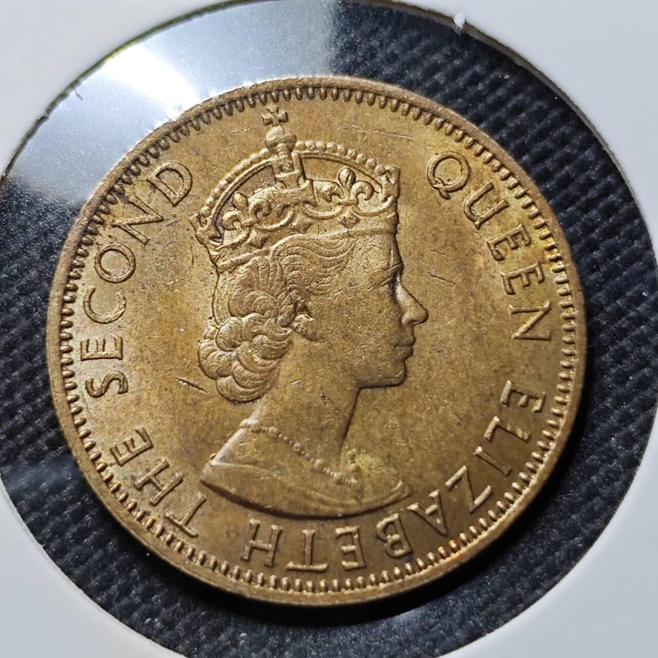 KK钱币收藏小铺   套币专场 2月预留时间 周末发货  1963英属牙买加半便士铜币 好品