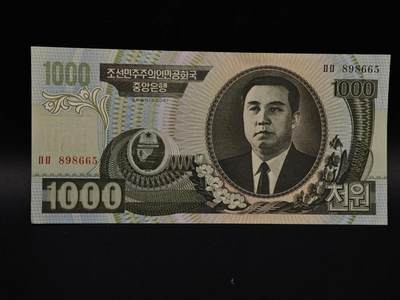  【淘币小摊】限时拍第八百八十四拍   纸币场    每周一统一发货 - 朝鲜1000朝元纸币