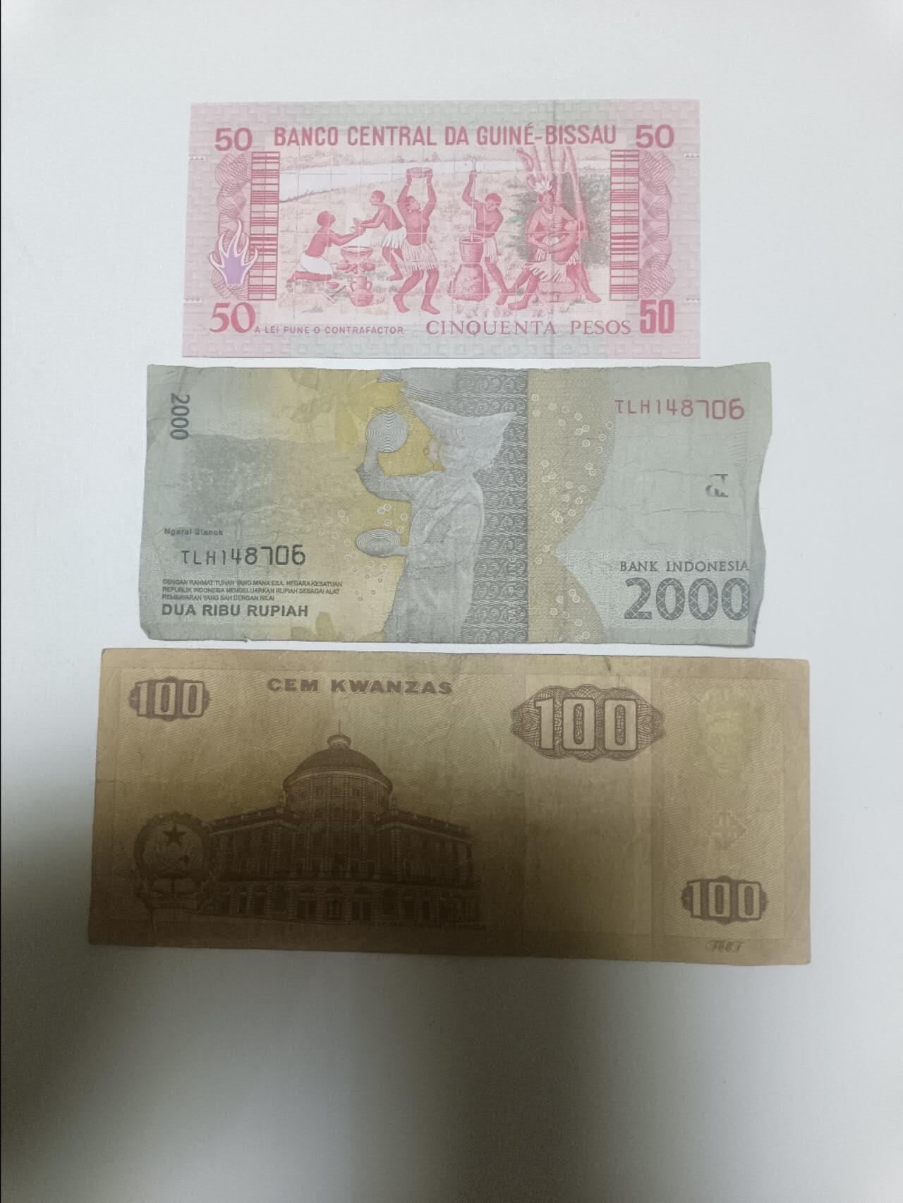 【20260324】非全新纸币和硬币第349场 外国3张纸币