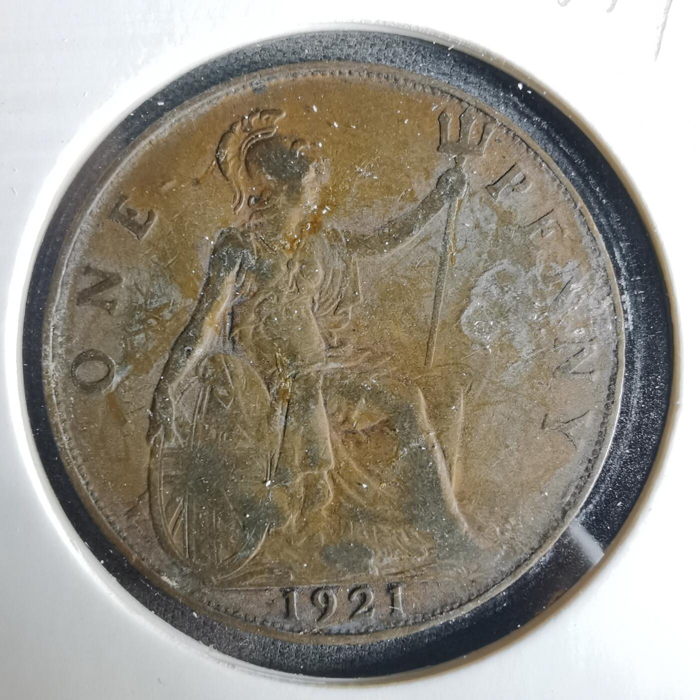 沼泽如烟--第1033场 英国1921年1便士