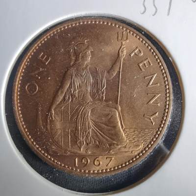 沼泽如烟--第1033场 - 英国1967年1便士