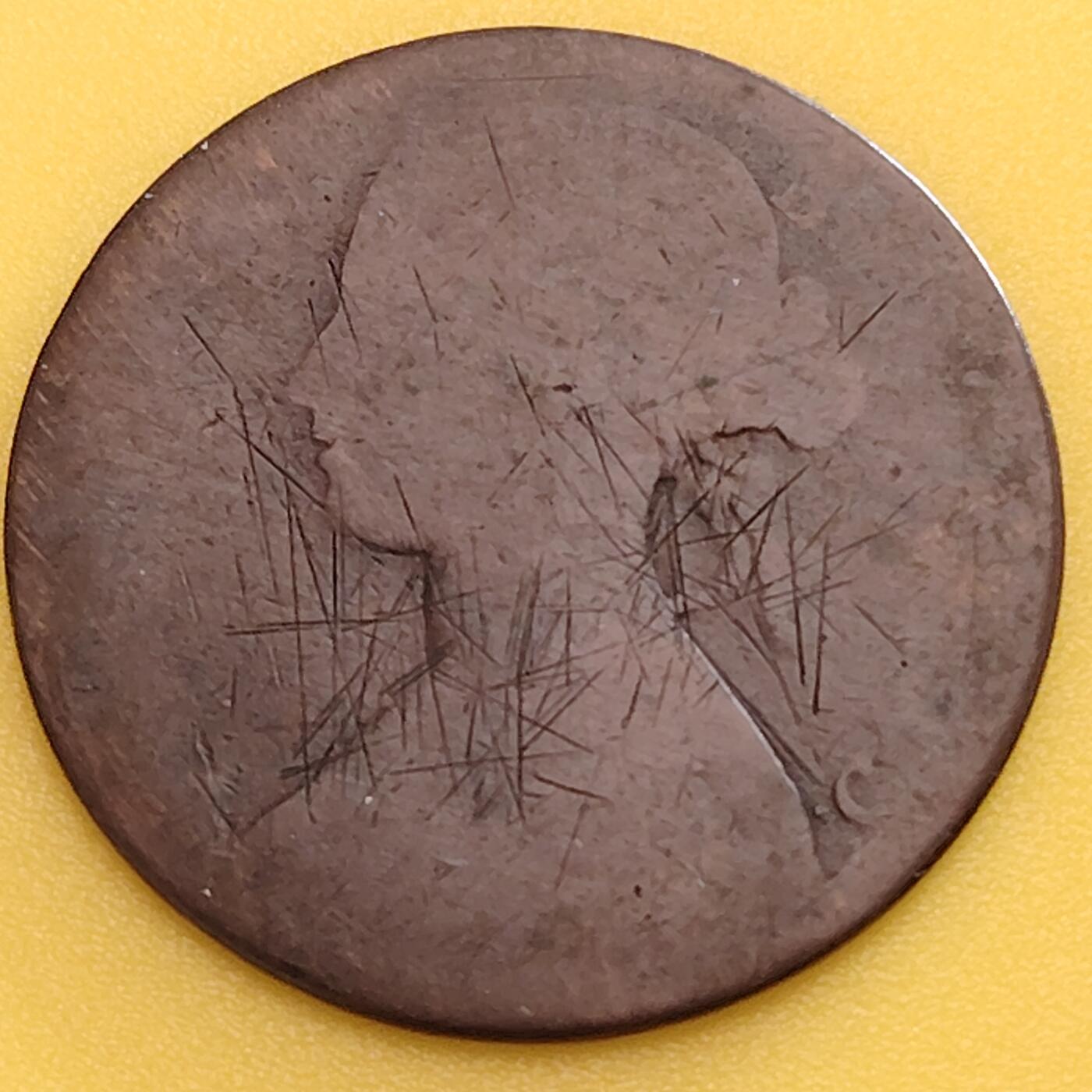 布加迪🐬～世界钱币(上海)🌾第 282 期 /  各国套币和散币 英国🇬🇧 1862年 1便士 维多利亚女王 年份清晰