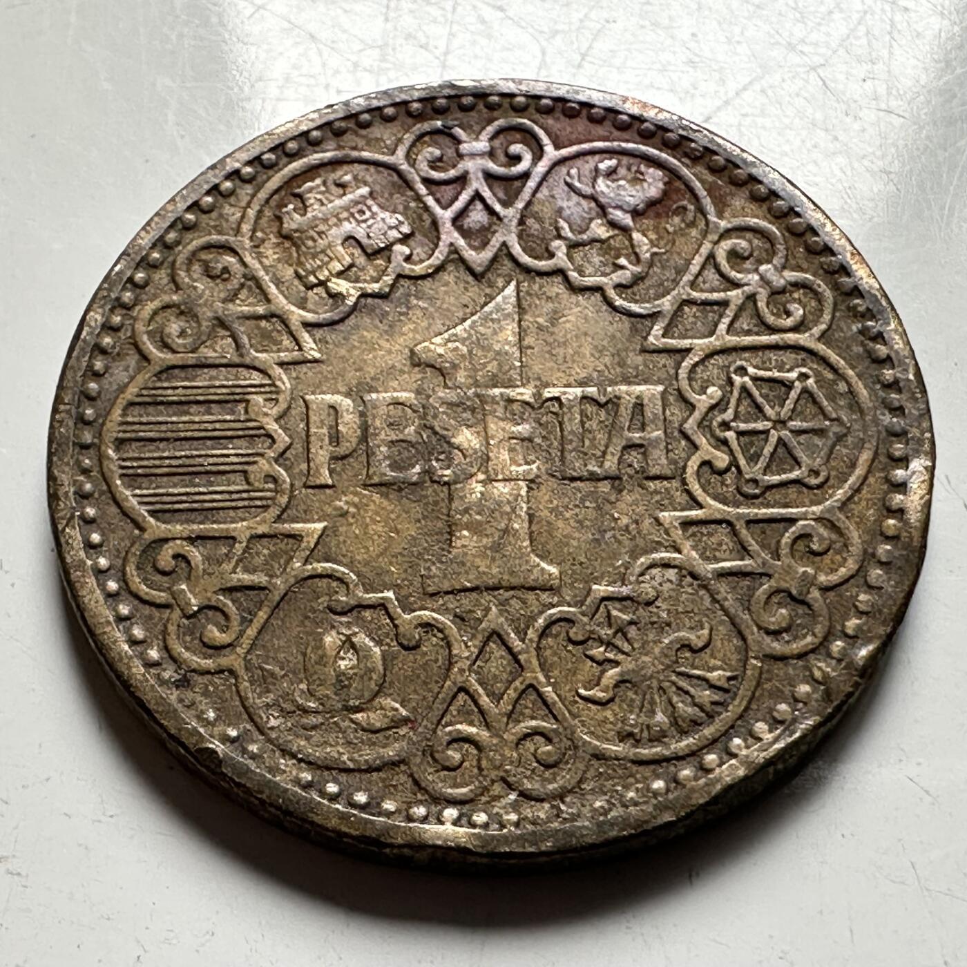 🌹外币初藏🌹🐯2026年第33场   每周二四六晚8️⃣点 接代拍 西班牙1944年一比塞塔