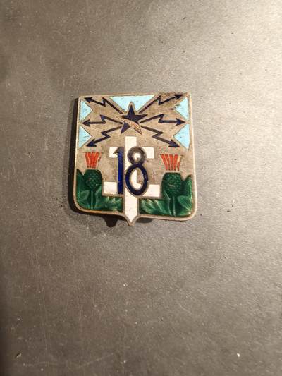 老王徽章第188期 - 法国陆军第18通信团证章