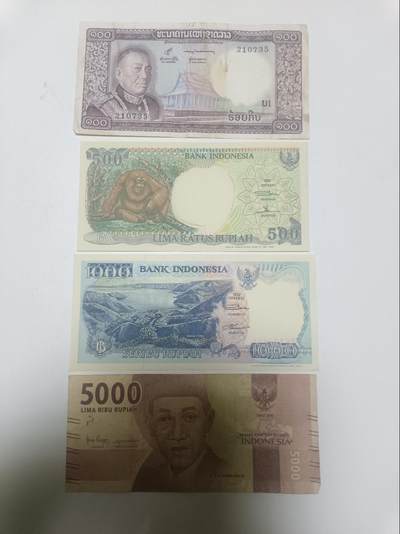 【20260324】非全新纸币和硬币第349场 - 亚洲国家4张纸币