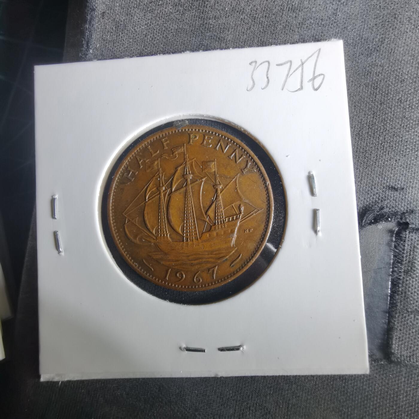 沼泽如烟--第1033场 英国1967年半便士