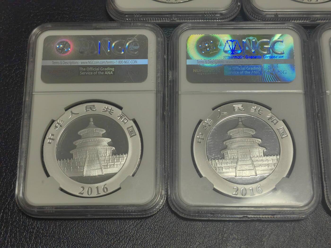 洪涛臻品批发群 精选邮票限时拍卖第1299期  NGC评级熊猫银币 NGC70满分，银币品相好适合收藏，功夫熊猫5枚一套，超低起拍价，喜欢不要错过