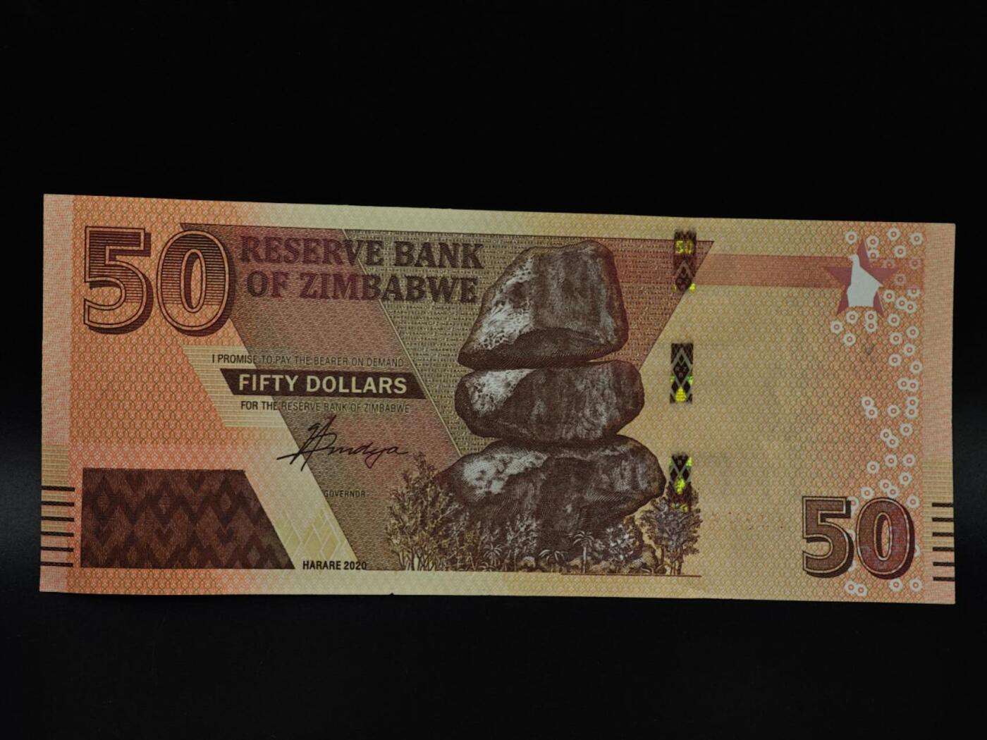  【淘币小摊】限时拍第八百八十四拍   纸币场    每周一统一发货 津巴布韦50元纸币