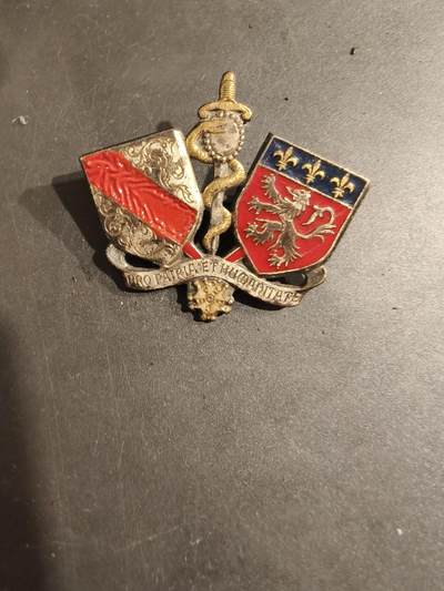 老王徽章第188期 - 法国里昂-布龙军队卫生学校证章