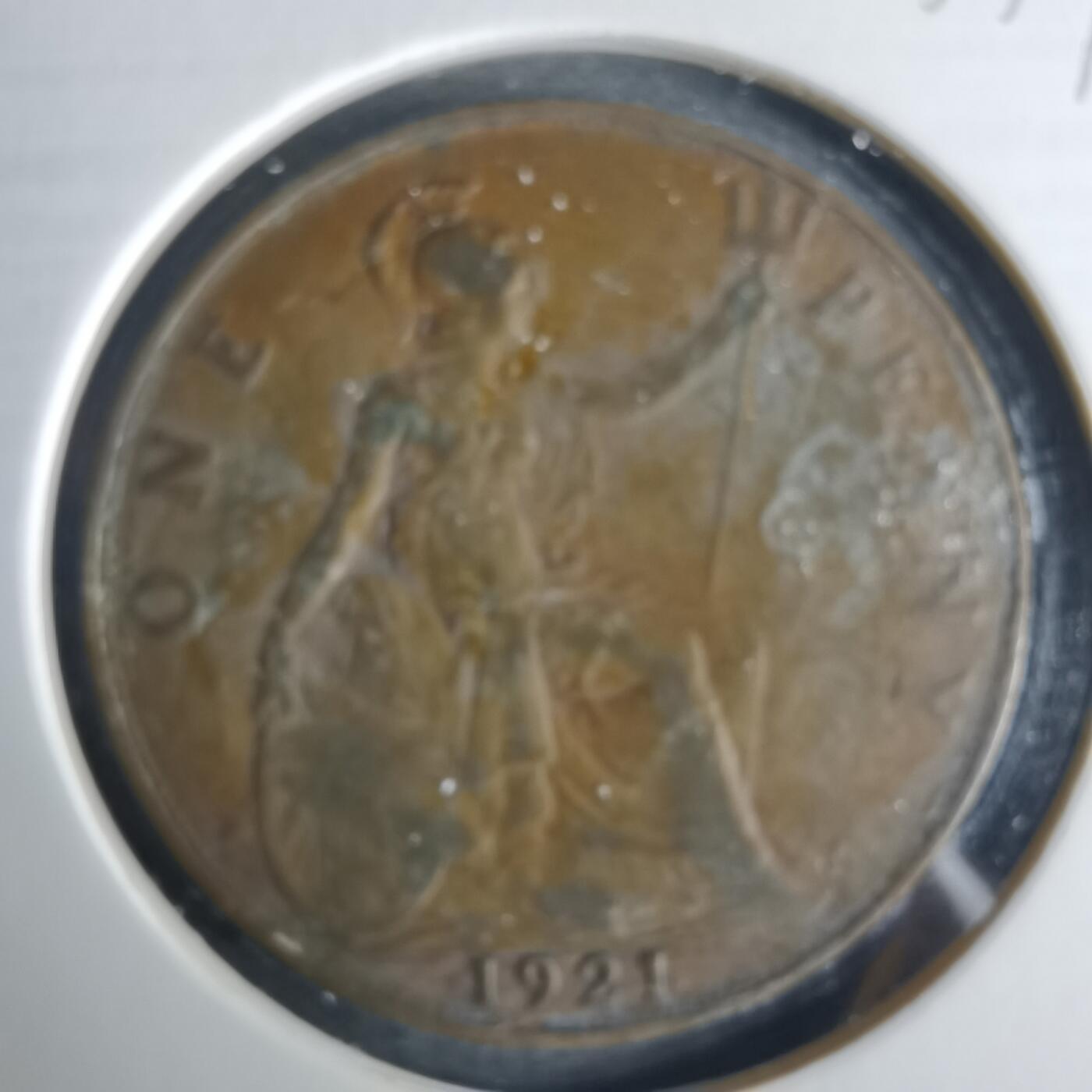 沼泽如烟--第1033场 英国1921年1便士