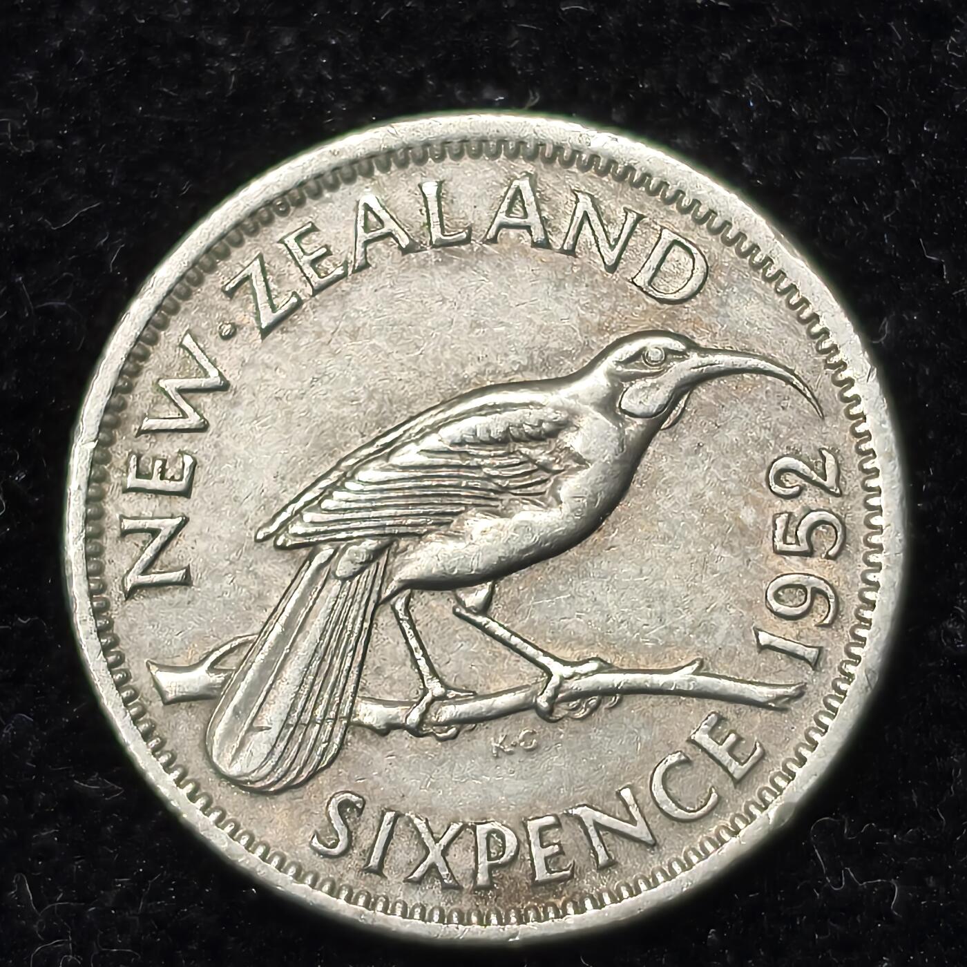 Krab外币市集Vol.27 新西兰1952年6便士