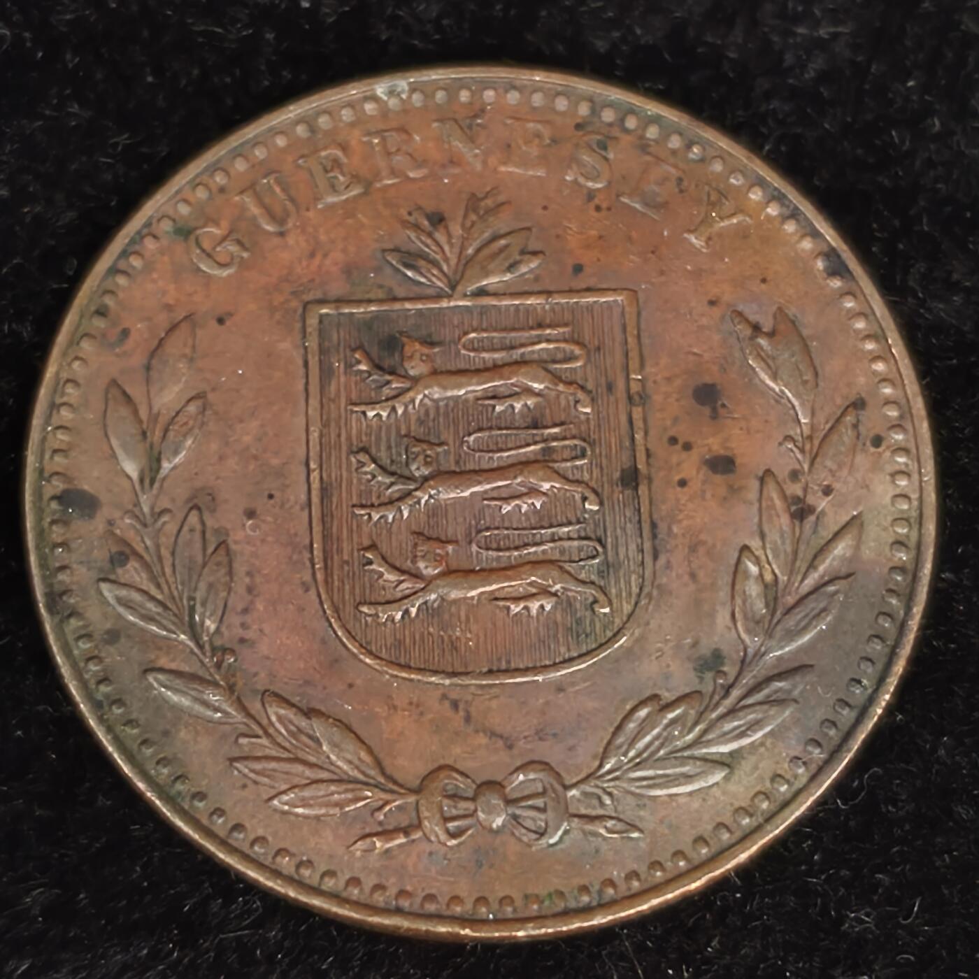 Krab外币市集Vol.27 根西岛1945年8道布