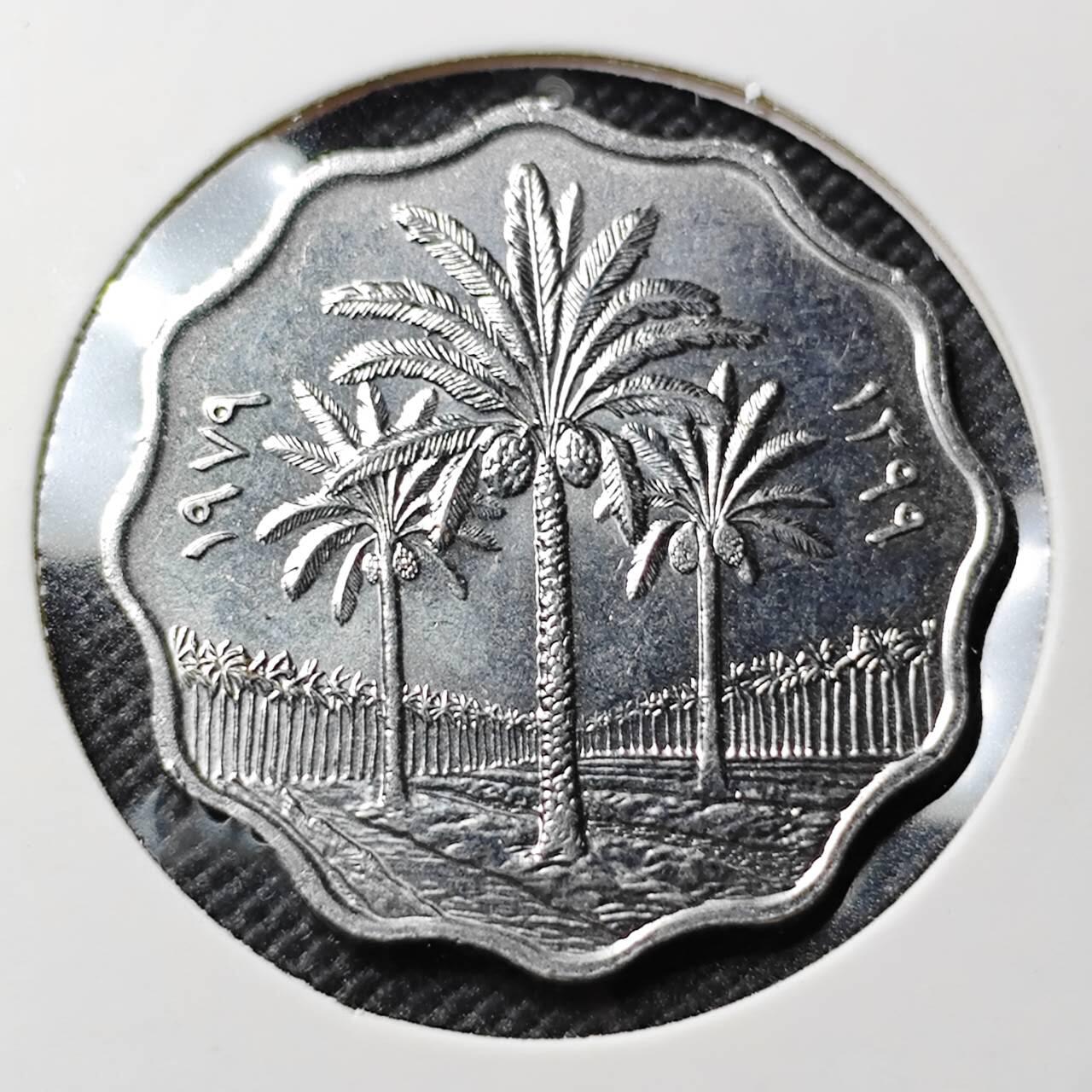 KK钱币收藏小铺   套币专场 2月预留时间 周末发货 伊拉克10费尔椰树 好品 