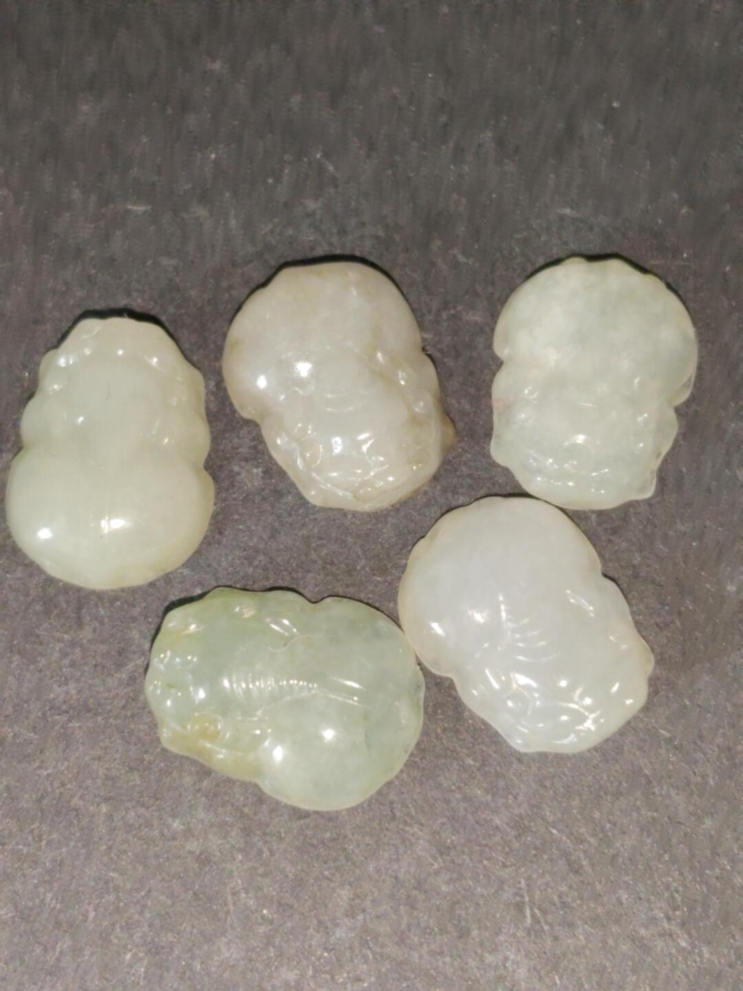 猩哥外币小铺➨【第224场】 和田玉小貔貅5个