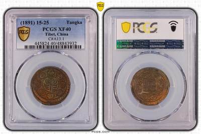 2026年3月捡漏拍 - (1891) 15-25 中国西藏久阿尼阿银币 