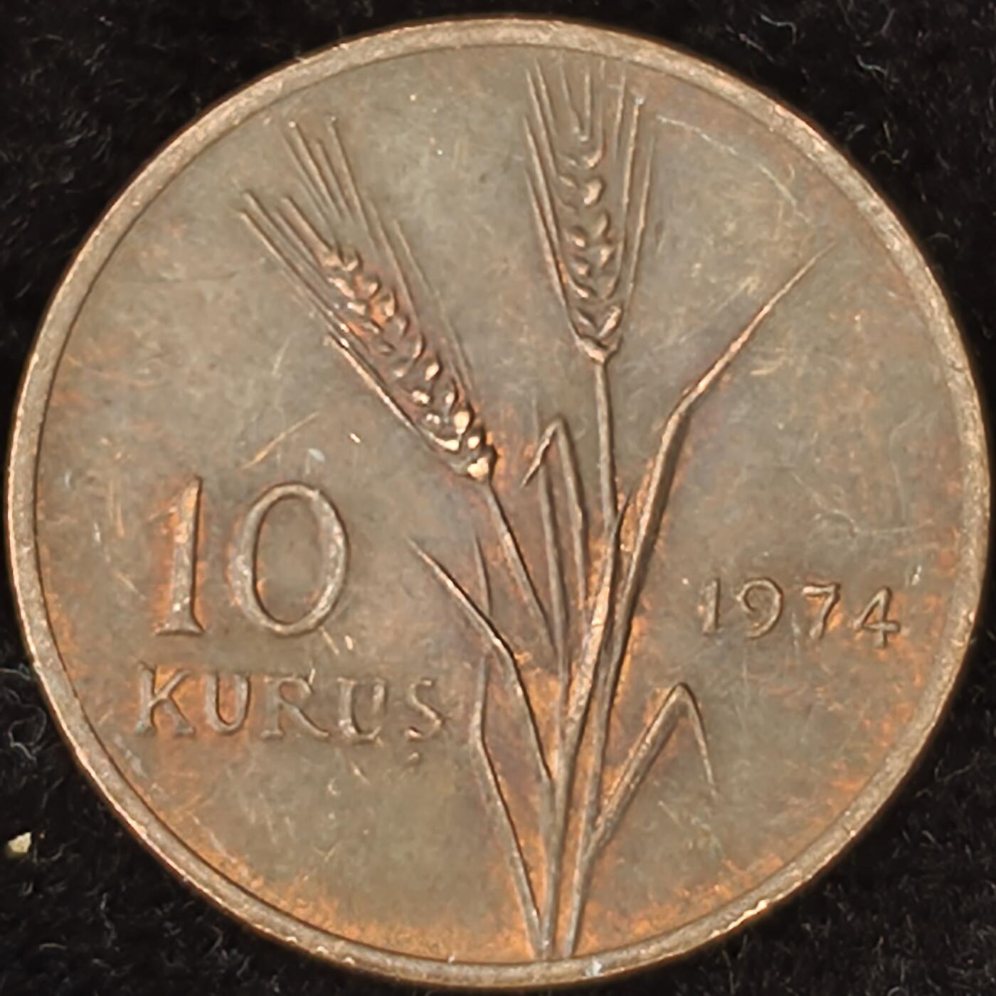 Krab外币市集Vol.27 土耳其1974年10库鲁