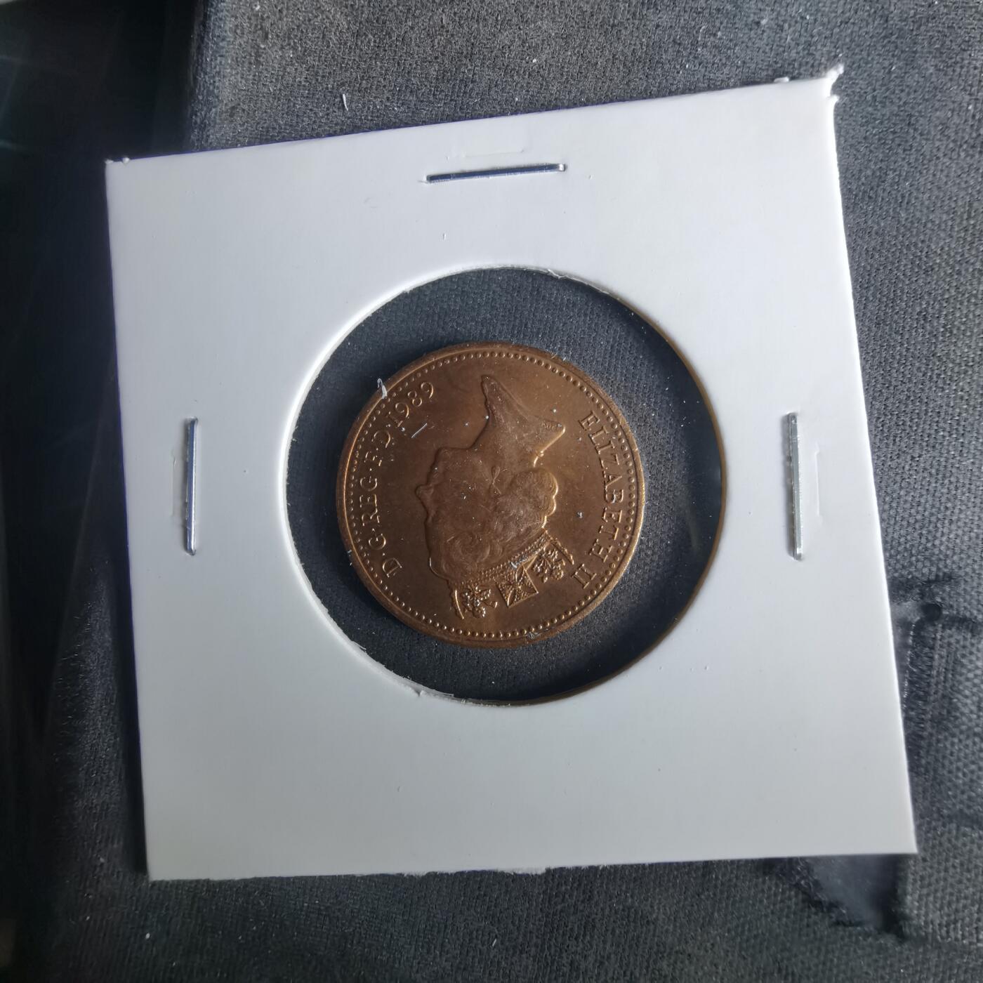 沼泽如烟--第1033场 英国1989年1便士