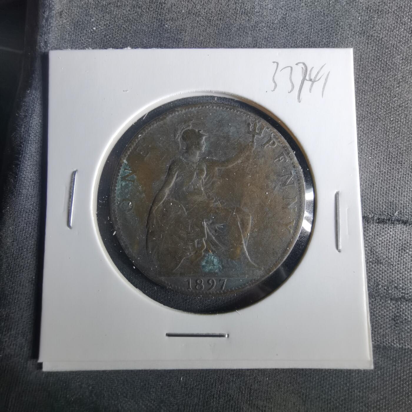 沼泽如烟--第1033场 英国1897年1便士