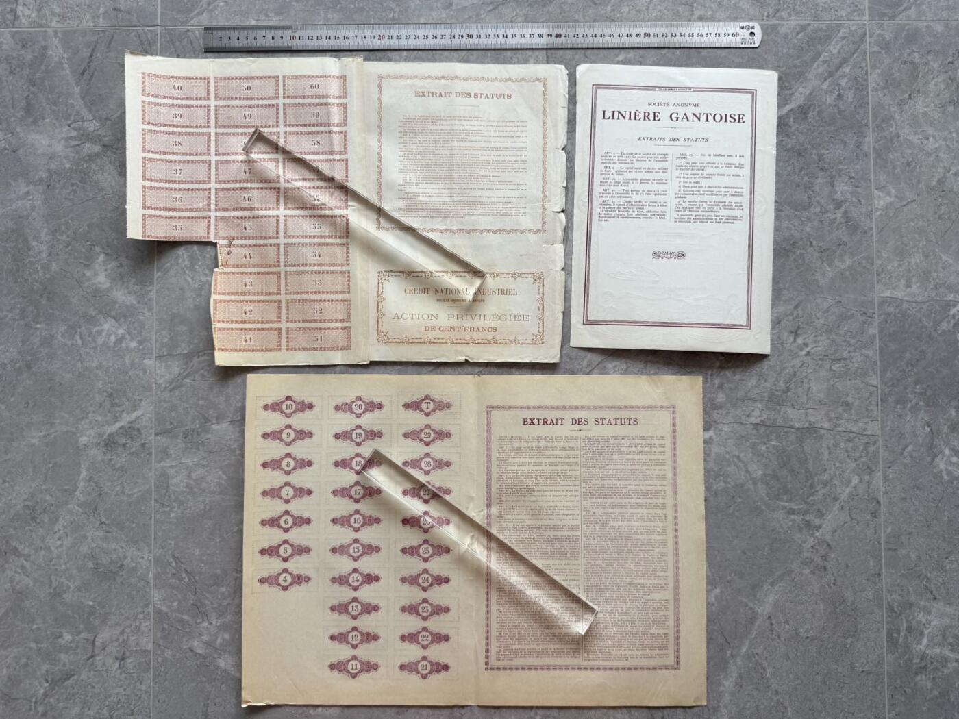 （自动截拍）PMG评级民国纸币专拍第20260324期，全场包邮 【乾奕收藏】出上世纪初欧洲国家企业股票债券12张，部分带分红息票，老股票实物难得，品相如图，老股票债券因材质保存环境等原因均存在不同程度的裂口，破损缺角，折角，虫蛀，老式贴补等瑕疵