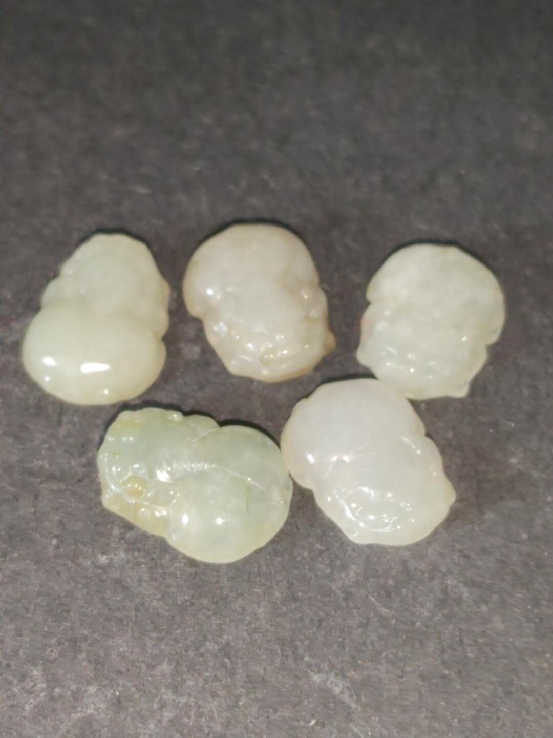 猩哥外币小铺➨【第224场】 和田玉小貔貅5个